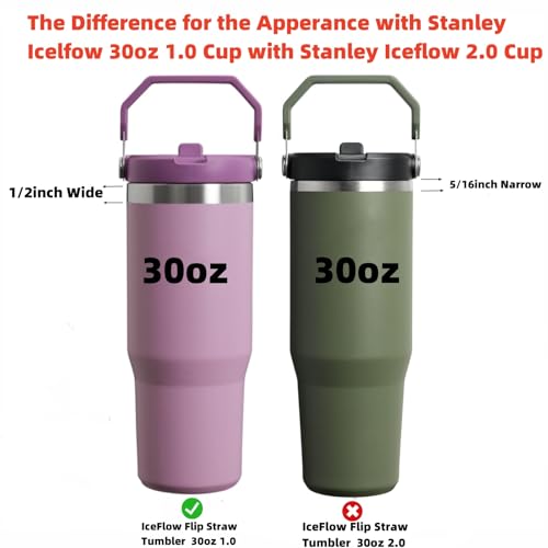 Replacement Straws for 30oz Flip Tumbler - 4 Pack with Cleaning Brushes