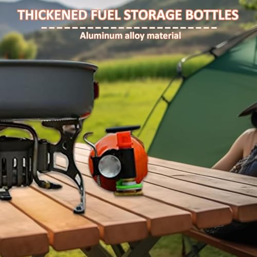 750ml Aluminum Fuel Bottle for Camping, Portable Kerosene & Petrol Container