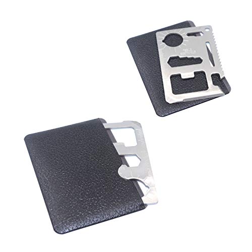11-in-1 Stainless Steel Survival Multi-Tool Card - Compact EDC Wallet Tool