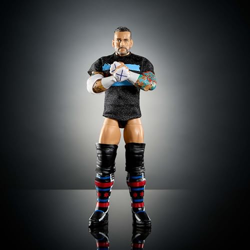 WWE Elite Action Figure - CM Punk 6-Inch Collectible with Accessories