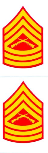 Marine Corps E-8 Master Sergeant Mini Decal - 1.5"