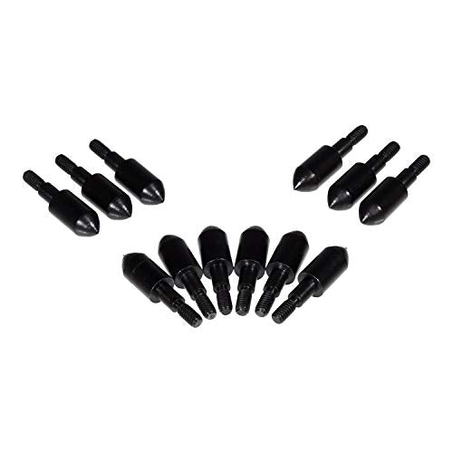 Archery Bullet Points - Soft Screw-On Arrow Tips - 11/32 Inch - 125 Grain - 12-Pack