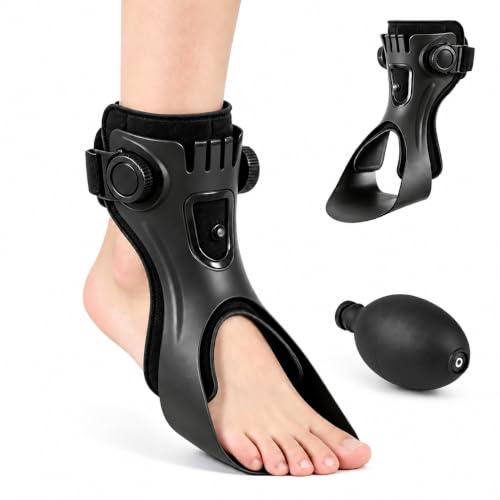 Uxinjat Left XL Inflatable Foot Drop Brace Ankle Foot Orthosis Support