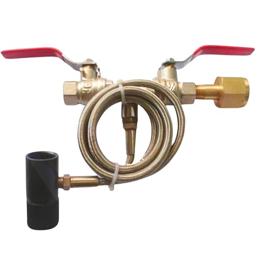 Paintball CO2 Fill Station Kit with 50" Stainless Steel Hose & Dual Valves