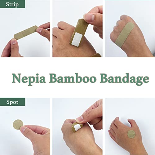 Hypoallergenic Bamboo Bandages Family Pack - Spot & Strip Bandages
