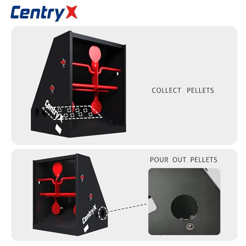 BB Trap Target Pellet Collector with 20 Paper Targets & 3 Spinners