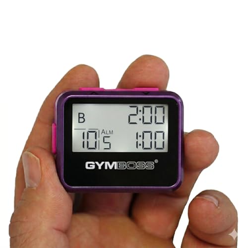 Interval Timer and Stopwatch - Compact Violet/Pink Design