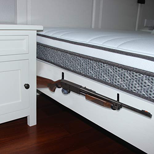 Metal Gun Rack and Shotgun Hooks - Black 1 Pair