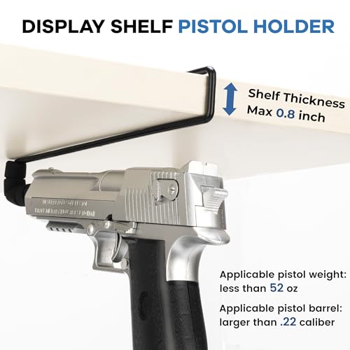 Pistol Rack Gun Safe Organizer - 2 Pack Handgun Hangers