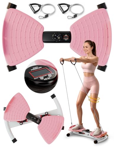 Waist Twister Machine with Digital Counter - Pink