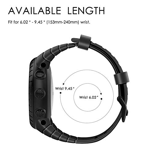Adjustable TPU Band for Suunto Core - Black