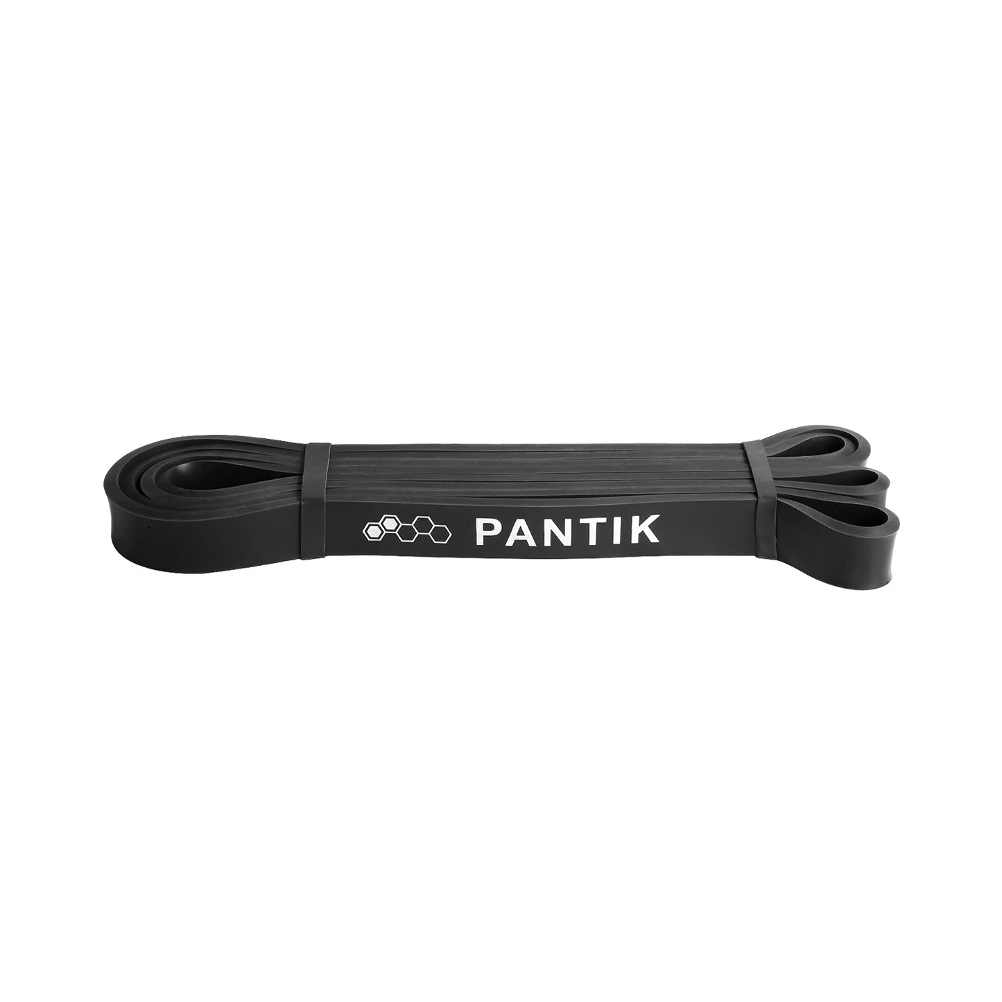 PANTIK Resistance Bands Set for Women and Men Pull up Bands Exercise Loop Band for Body Stretching Powerlifting Yoga Pilates Resistance Training Black