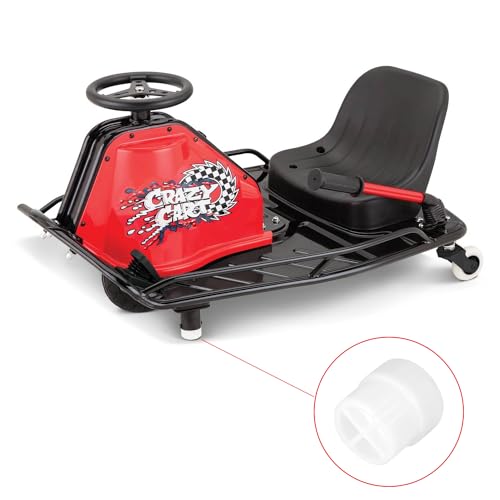 Replacement Plastic Tips for Razor Crazy Cart - White (Set of 2)