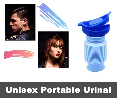 750ML Portable Urinal with Sealed Lid - Collapsible Design for Travel