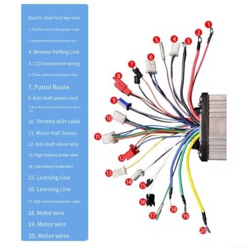 E-Bike Brushless Controller 48V-72V 1000W-1500W - Waterproof Aluminum