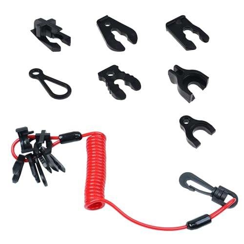 Universal Marine Jet Ski Kill Switch Lanyard - Safety Key
