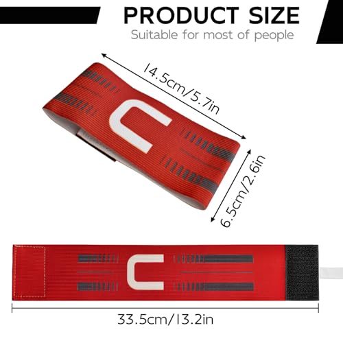Unisex Captain Armband - Red - Soccer Football Team Training