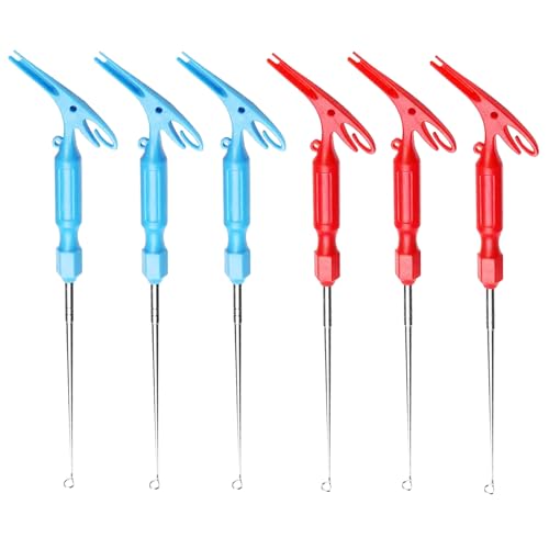 6-Pack 3-in-1 Fish Hook Remover and Fishing Knot Tying Tool Kit
