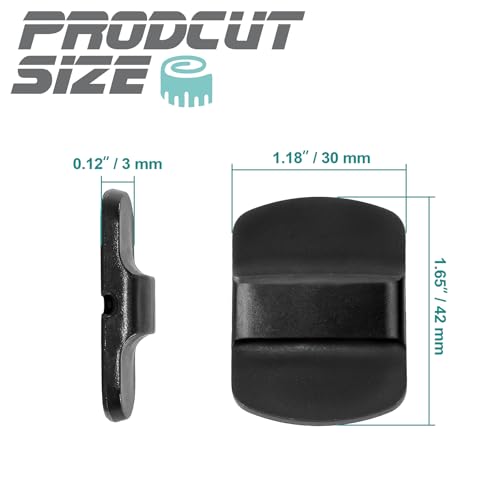 Magnetic Slider Replacement for Drink Tumbler Lids - 2 Pcs, Black