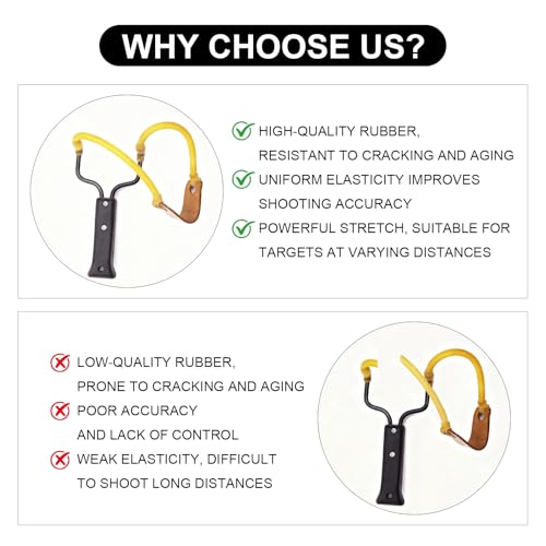 Heavy Duty Slingshot Replacement Bands - Natural Latex Rubber Tubing