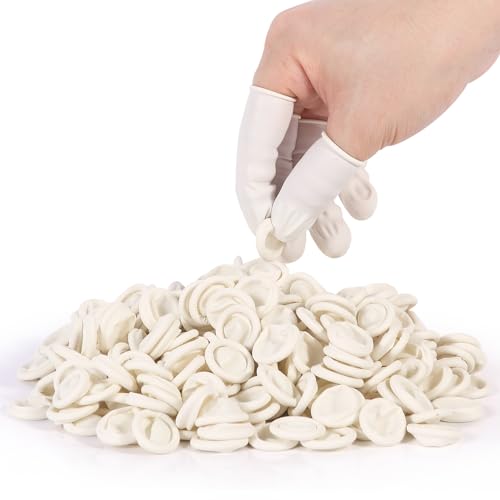 Disposable Latex Finger Cots - Medium Size Protective Sleeves - 210 Pack