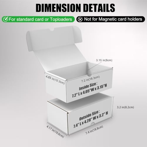 Trading Card Storage Box - 4-Pack, 600 Count, 7in Standard