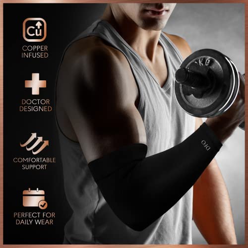 Copper Compression Elbow Sleeve - Medium for Pain Relief