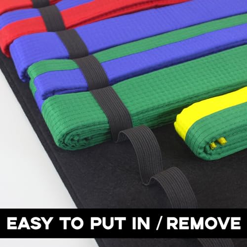 Karate Belt Display Rack - Holds 12 Martial Arts Belts