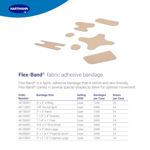 Large Fingertip Bandages - Latex-Free, 50 Count Pack