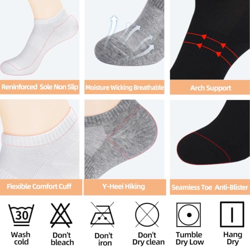 Corlap 12Pair Womens Ankle Socks,No Show Low Cut Lightweight Athletic
