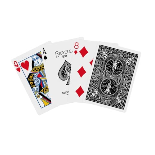 Bicycle Black Playing Cards - Standard Index Poker Deck
