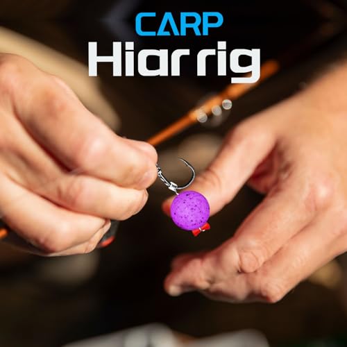 Vipfish 24 Pack Pre-Tied Carp Rigs with Sharp Hooks, Swivel & PE Line – #2, Ready-to-Fish