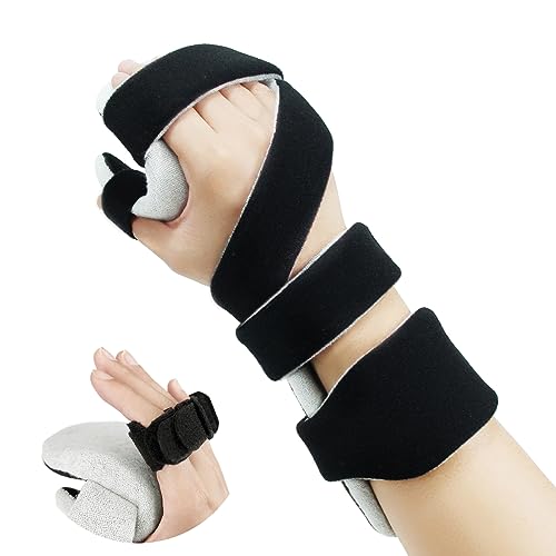 OSK Soft Functional Resting Hand Splint with Finger Separator,Stroke Hand Brace By Restorative Medical,Wrist Brace For Carpal Tunnel,Immobilizer Muscle Atrophy Rehabilitation(Right,Small)