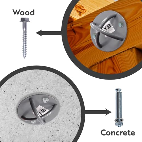 Heavy-Duty Ceiling Hooks for Yoga & Aerial Training - 600 lbs Capacity