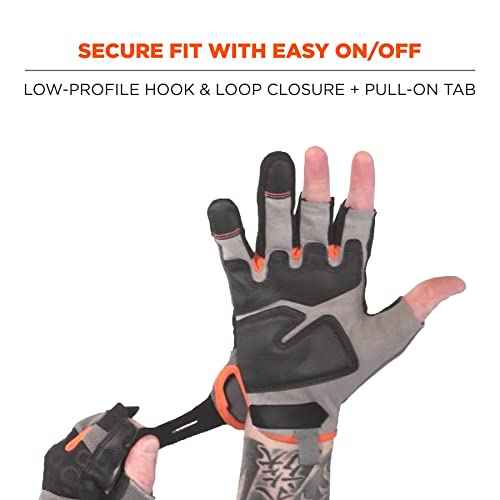 Ergodyne unisex adult Heavy-duty Heavy Duty Framing Gloves, Gray, Large Pack of 720 US