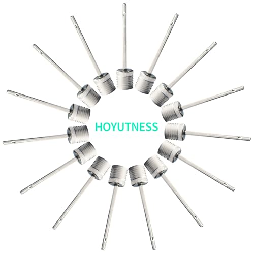 Heavy Duty Ball Pump Needles - 15 Pack Stainless Steel Inflation Pins