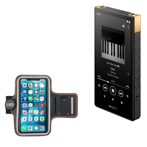 JogBrite LED Sports Armband for Sony Walkman NW-ZX707 - High Visibility