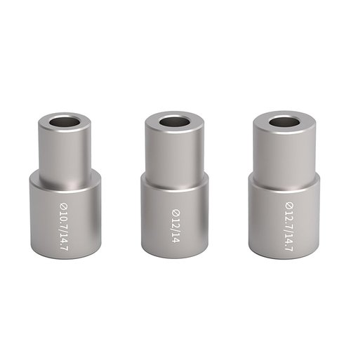 HOUSON DU Bushing Tool for Bicycle Shocks | 3 Adapters (10.7/12/12.7mm) | Made of Aluminum & Stainless Steel | Includes a Viewing Tray for Precise Installation