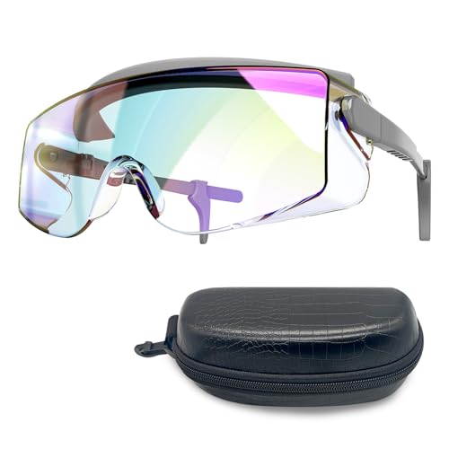 CO2 Laser Eye Protection Glasses | 9000nm-11000nm / 10600nm Wavelength Safety Goggles | OD 5+ Protective Eyewear | Absorption Filtering Technology | Ideal for Laser Cutting and Engraving