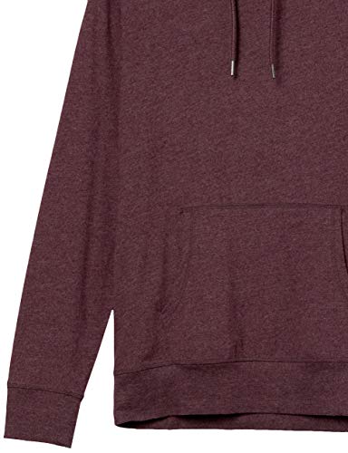 Amazon Essentials Men's Lightweight Jersey Pullover Hoodie, Burgundy, X-Small