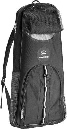 Phantom Aquatics Rapido Deluxe Snorkeling Gear Bag (Black) – Mask, Fins & Snorkel Carry Bag