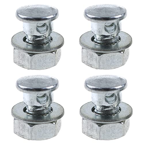 Bicycle Brake Cable Anchor Bolt Set - 4PCS Locking Screws with Nuts & Washers