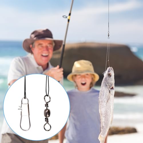 30pcs Stainless Steel Fishing Leaders - 9.25 Inch with Swivel