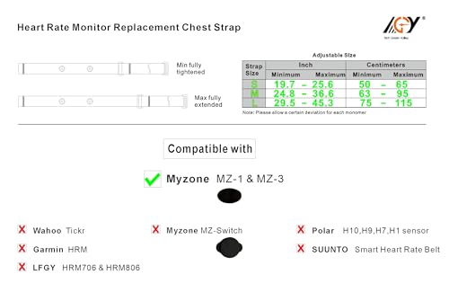 MyZone Replacement Strap for MZ-3 & MZ-1 - Red / Medium