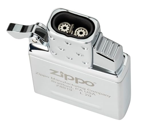 Zippo Double Torch Butane Lighter Insert - Windproof, Refillable, Fits Classic Cases