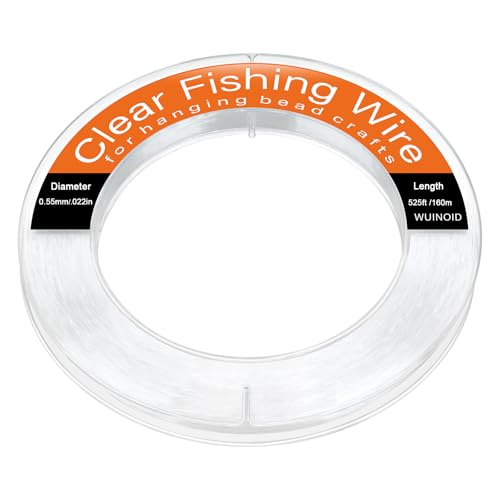 Clear Monofilament Fishing Line - 0.55mm/525ft Nylon String