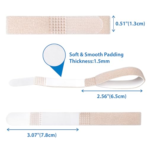 Finger Buddy Straps, 12PCS Tape Straps Loops, Beige