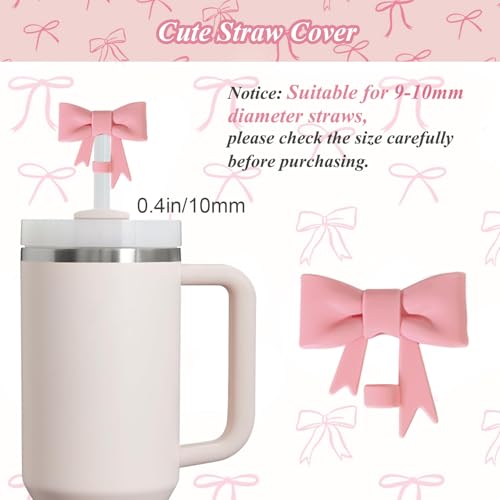 Stanley Cup Accessories Set - Pink Pearl: Straw Cover, Boot, Handle Strap & Charms