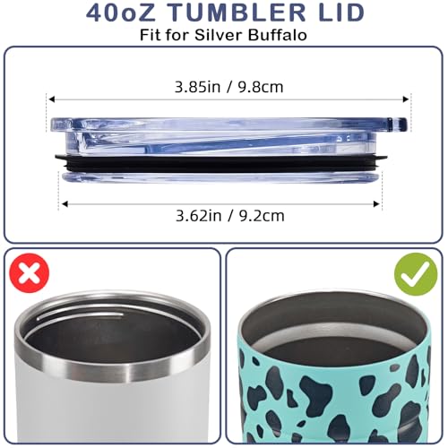 40oz Tumbler Replacement Lid - Leak Proof Sliding Design