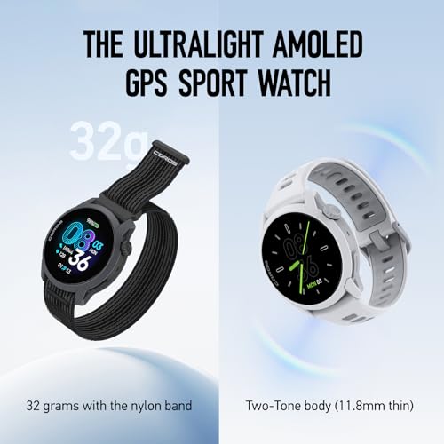 Ultralight Sport GPS Watch - 1.2" AMOLED, Heart Rate Monitor